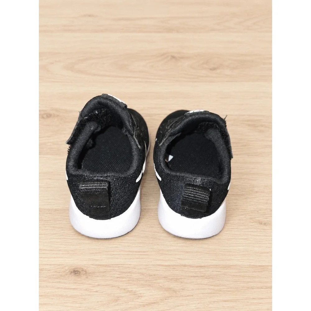 Nike Flex Advance Toddler Black White Sneakers Size 6C